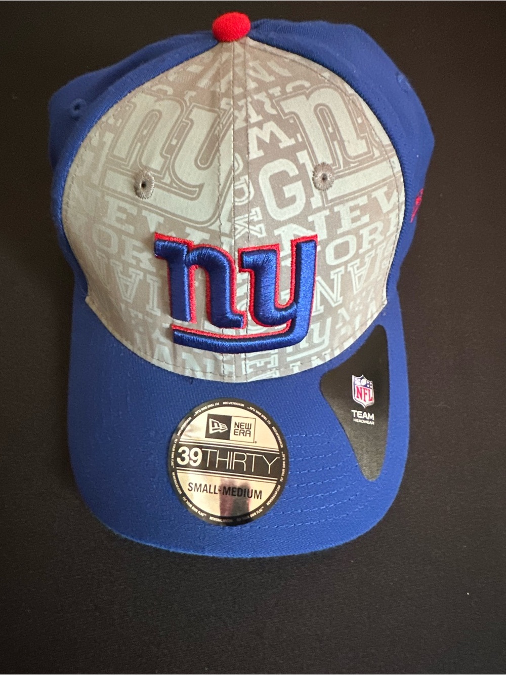 New Era Blue and Red 39THIRTY Stretch-Fit Cap